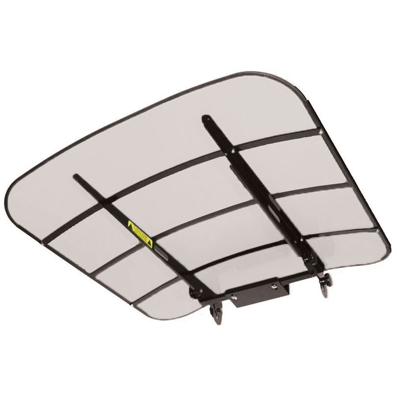44 x 44 Sun & UV Protection Grey TUFF TOP SCR-44 Canopy; Convertible Top for Tractors and Mowers with 2 x 2 or 2 x 3 ROPS High-Density Thermoplastic Top Panel & Strong Steel Framework
